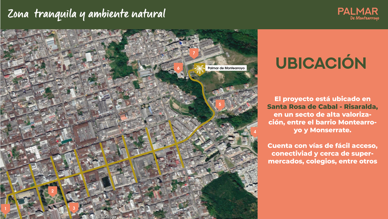 ubicación Proyecto Palma de Montearroyo 2